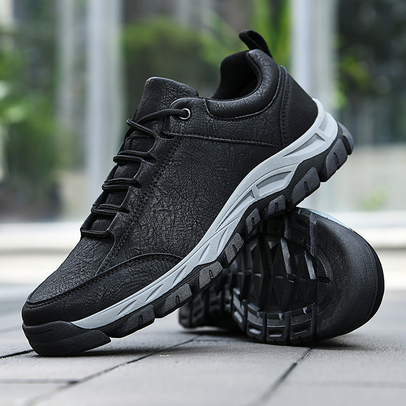 Fashion Plus Size Casual Men's Leather Hiking Shoes