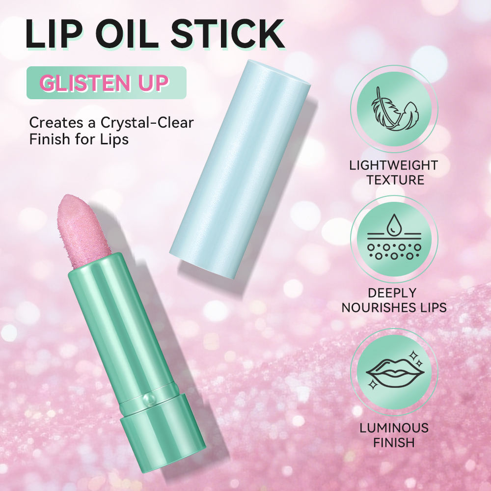 Sugar Crystal Lip Oil Stick – Hydrating Gloss Shine