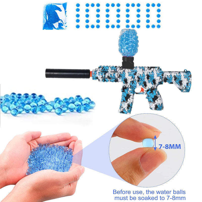 Electric Continuous Hair Soft Elastic Toy Gun