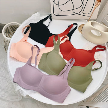 Jelly Strips Gather Comfort And Seamless Sleep Bra Vest