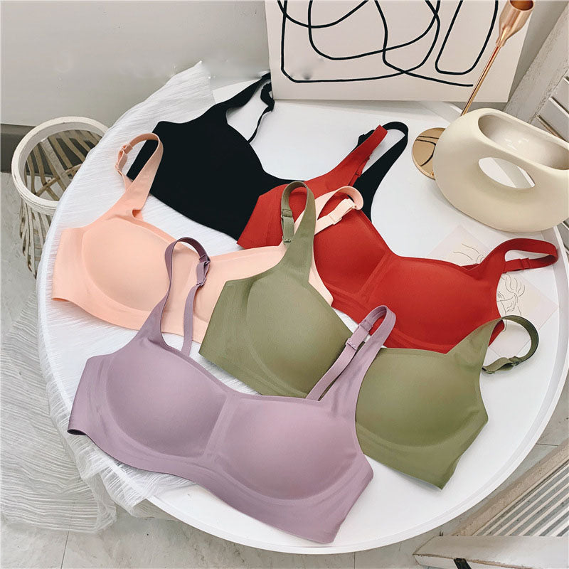 Jelly Strips Gather Comfort And Seamless Sleep Bra Vest